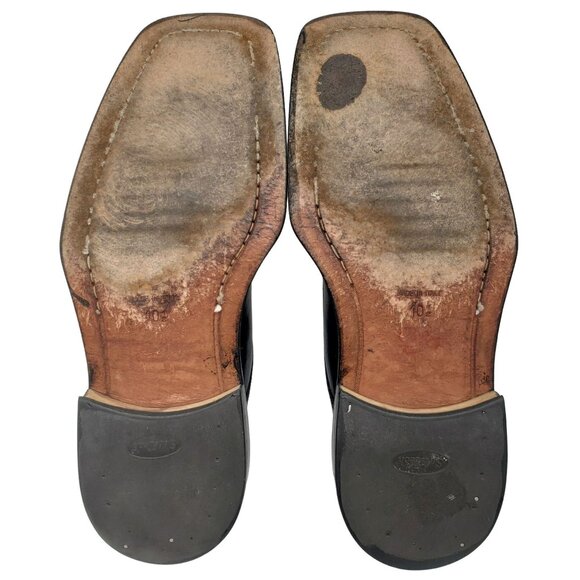 Vintage Valentino Garavani Olivier Italy Dress Shoes Oxfords Black Leather 10.5 - Picture 4 of 14